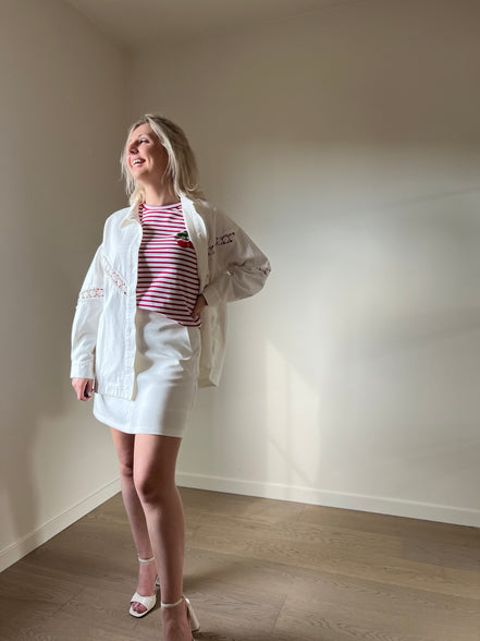 Crochet jacket white