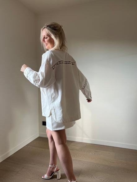 Crochet jacket white