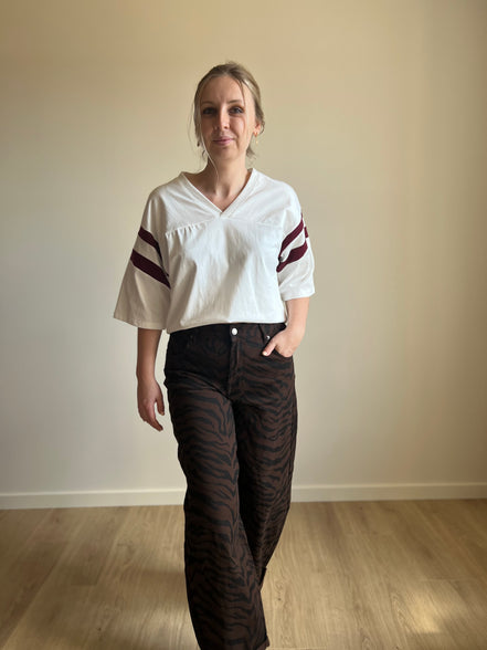 Varsity Tee White