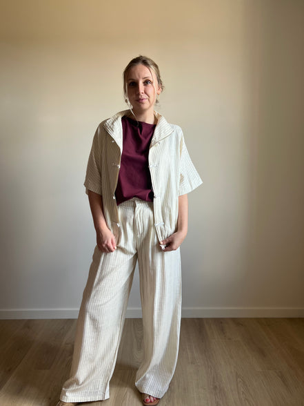 Twisted Shoulder Top - Bordeaux