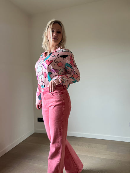 Abstract shirt pink