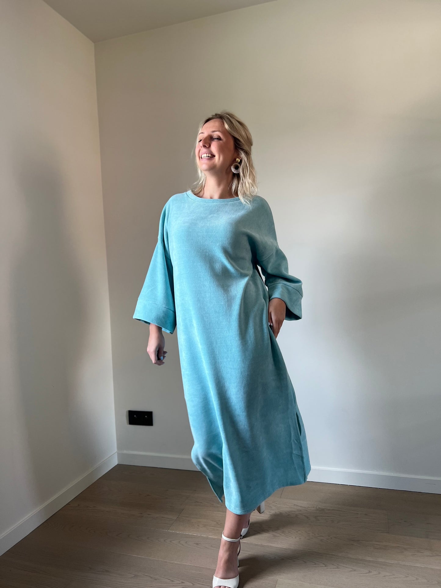 Cam dress aqua