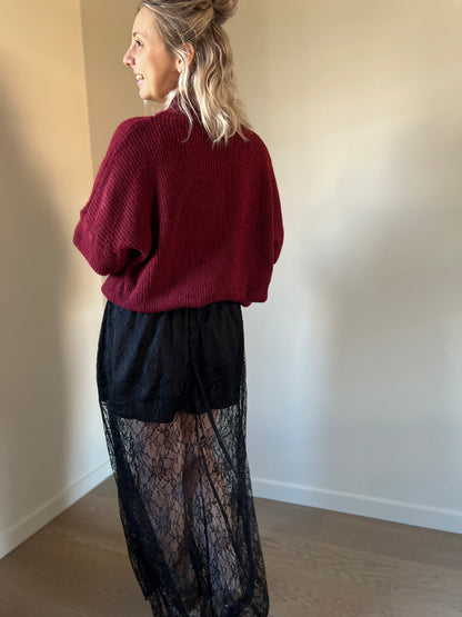 Ola knit bordeaux