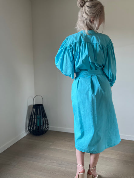 Balloon dress turquoise