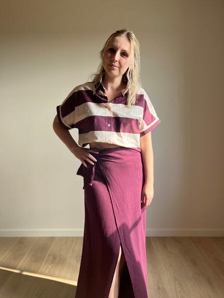 Wrap skirt - Burgundy