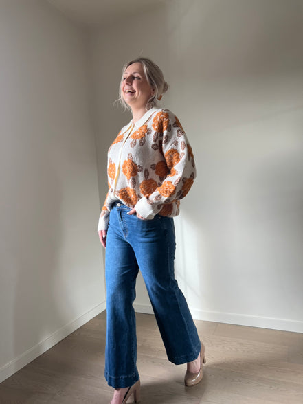 Windy cropped wijde jeans