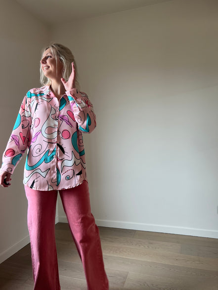 Abstract shirt pink