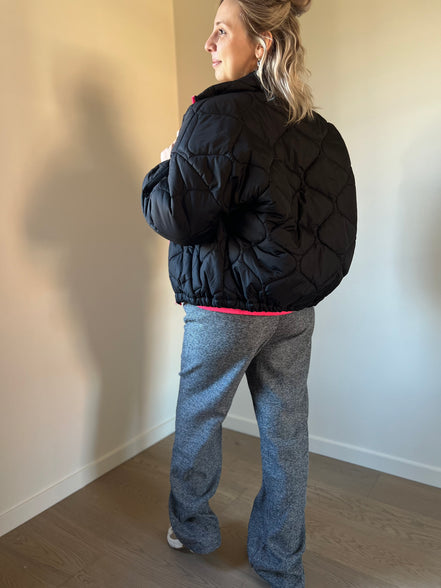 Bomberjack fluo zwart