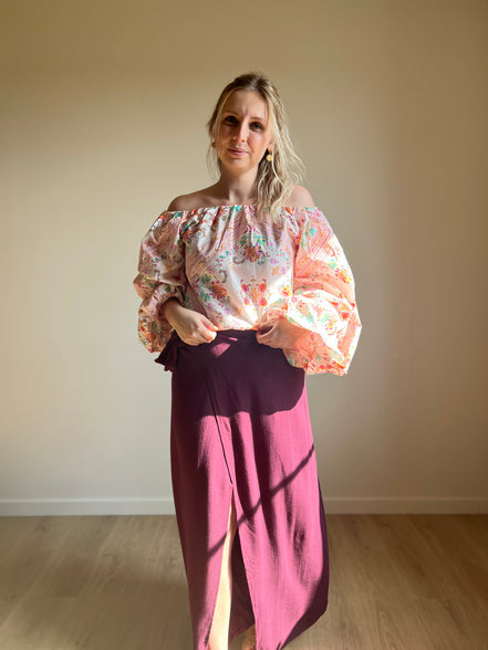 Wrap skirt - Burgundy