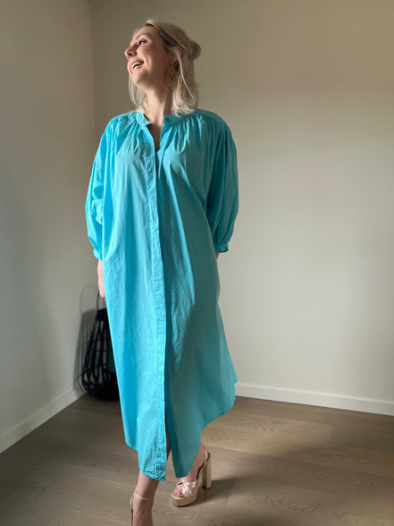Balloon dress turquoise