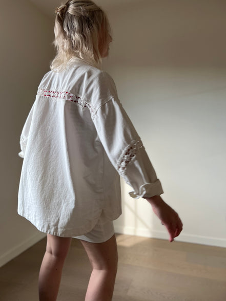 Crochet jacket white