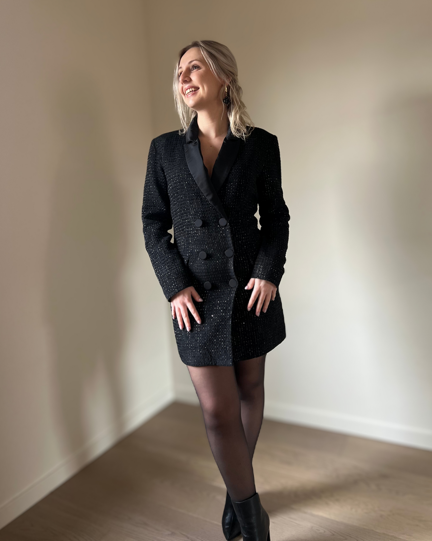 Tweed blazer dress