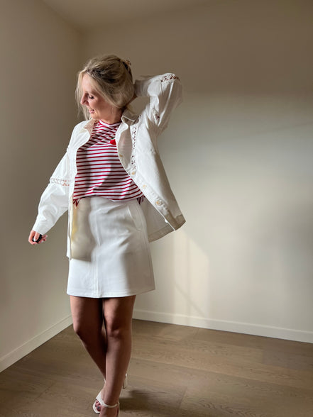 Crochet jacket white