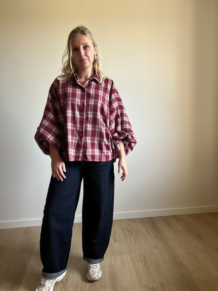 Carreaux shirt - Burgundy