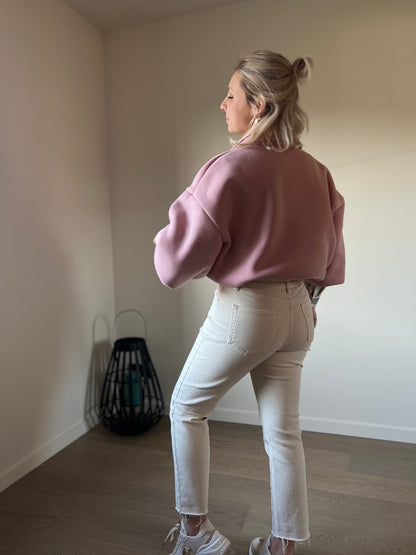 Mom jeans beige