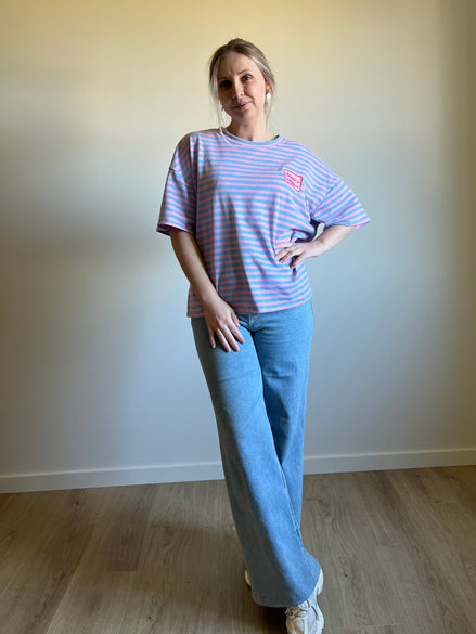 Striped Tee bisou magique