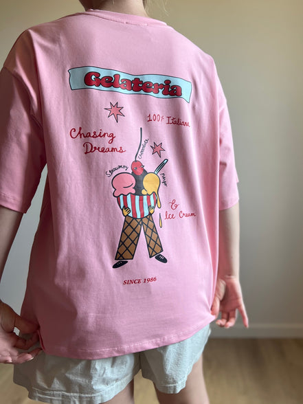 Gelateria Tee - Pink