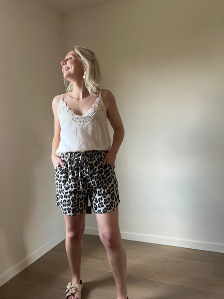 Crochet top beige