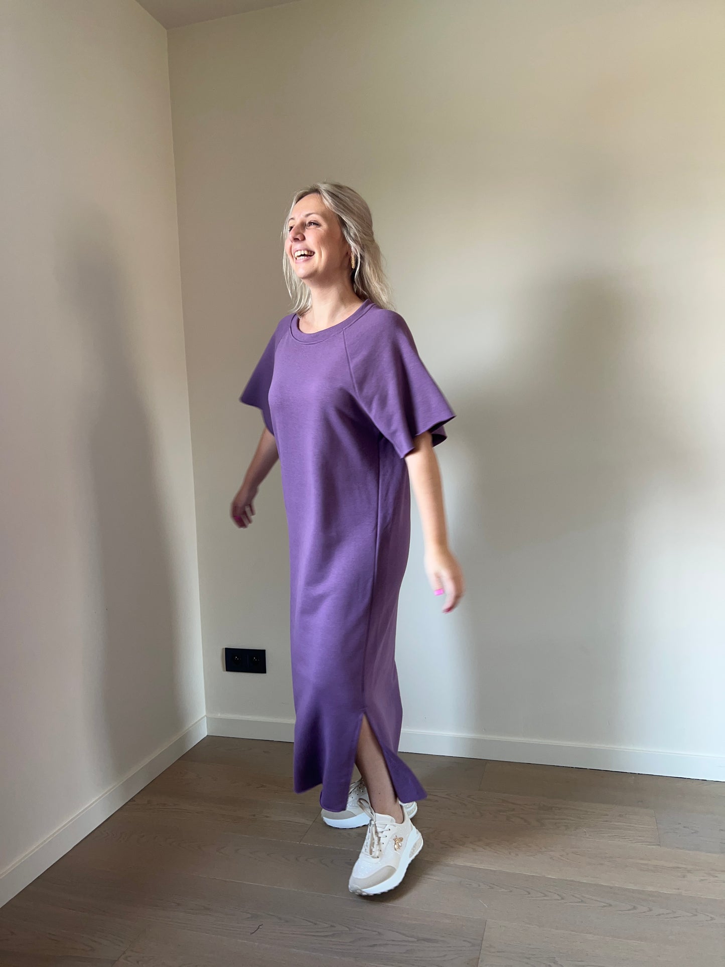 Sweaterdress purple