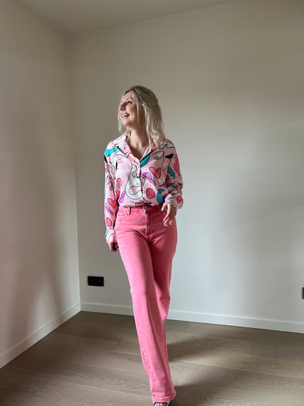 Abstract shirt pink
