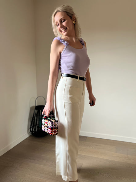 Tailor cropped pants white