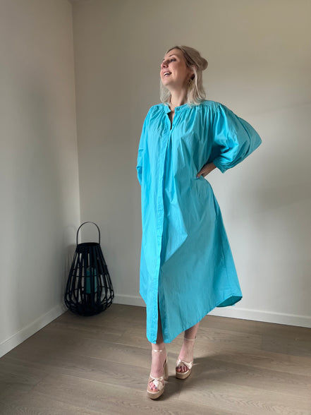 Balloon dress turquoise