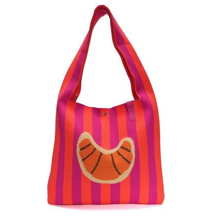 Croissant bag pink / orange