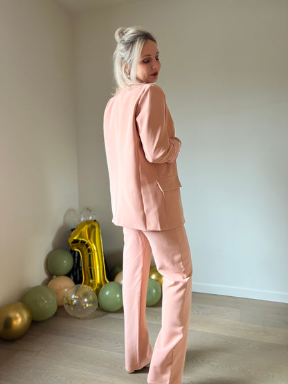 Peach blazer set