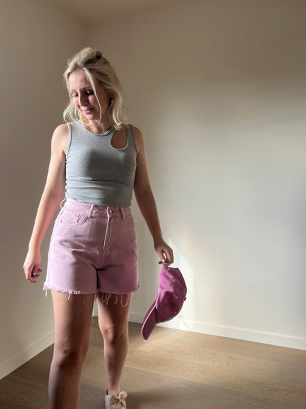 Cut-out top grey
