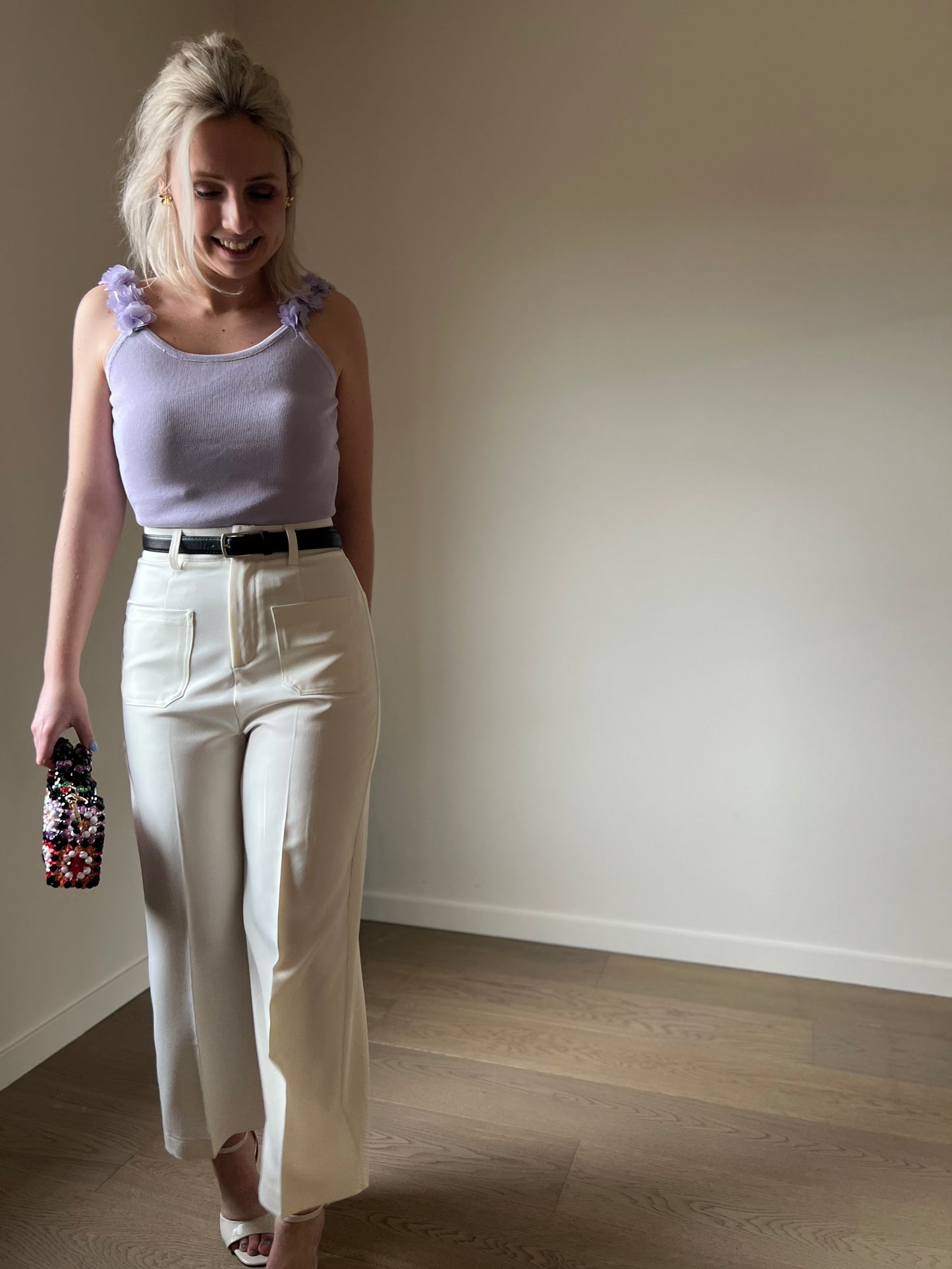 Tailor cropped pants white