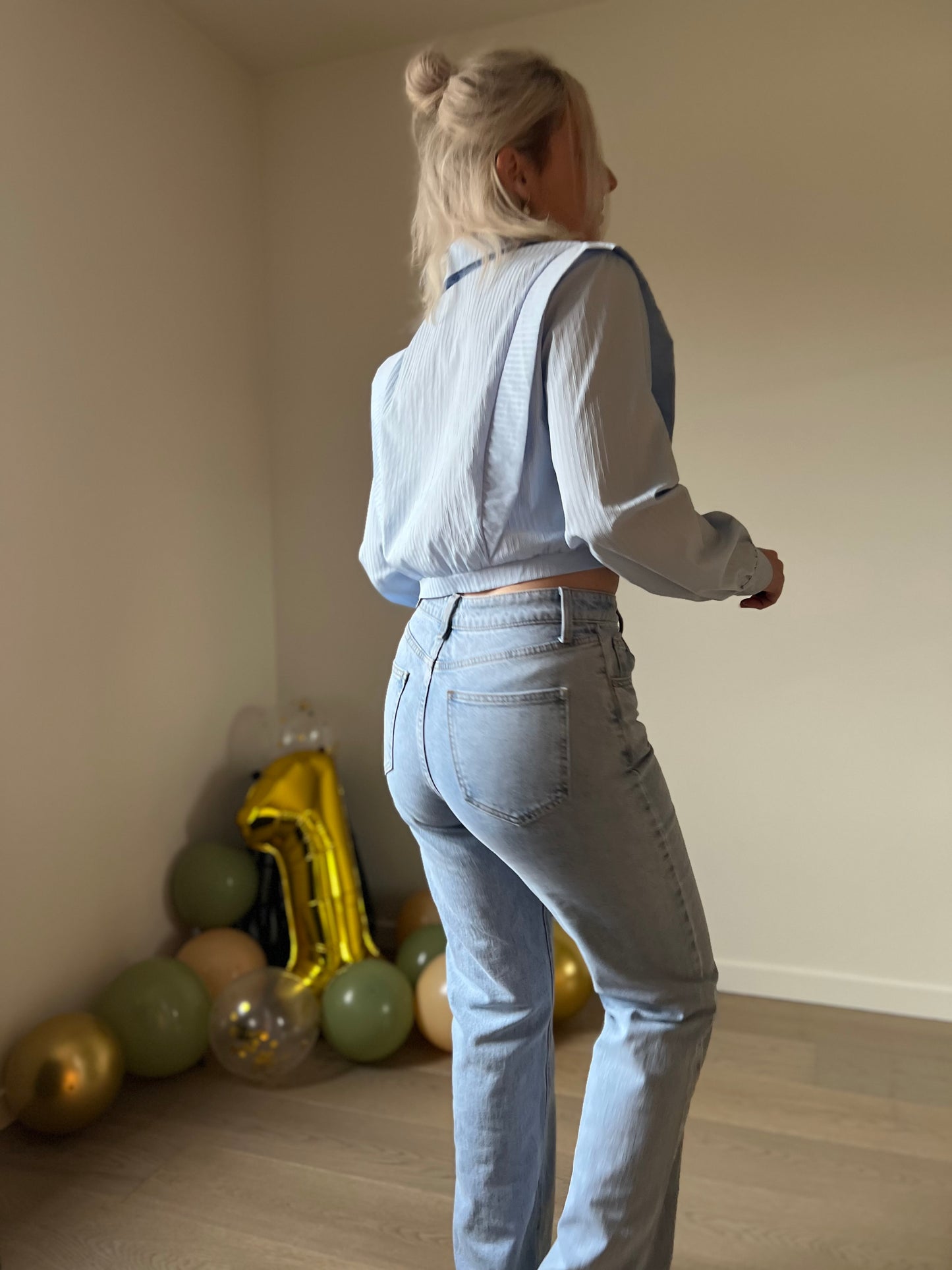 Straight jeans light blue