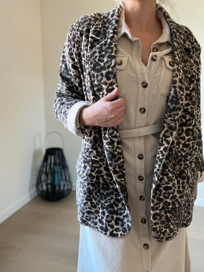 Leopard blazer