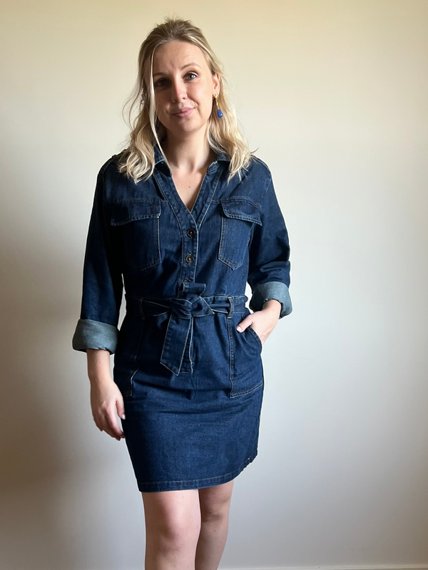 Denim dress brut