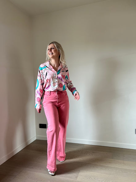 Abstract shirt pink