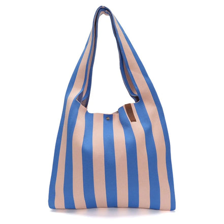 Striped bag blue