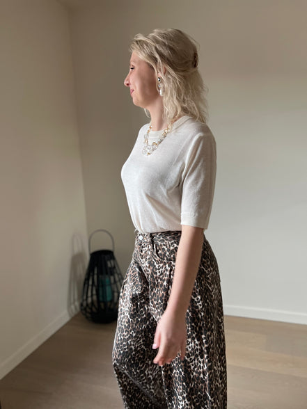 Luipaard wijde broek
