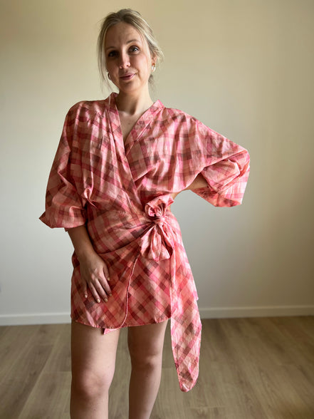 Rosie Wrap Dress pink