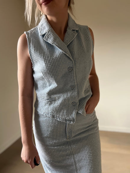 Blue jeans vest