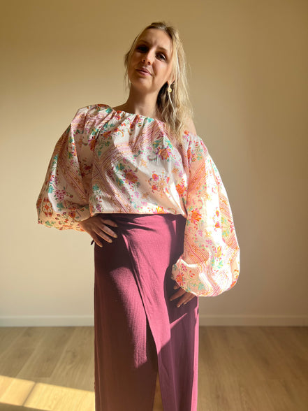 Wrap skirt - Burgundy