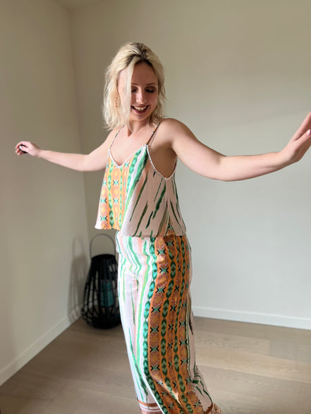 Boho top kaki