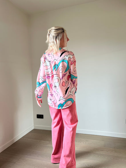 Abstract shirt pink