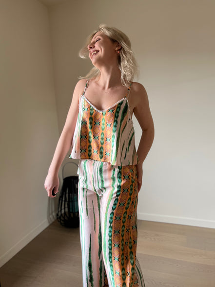 Boho top kaki