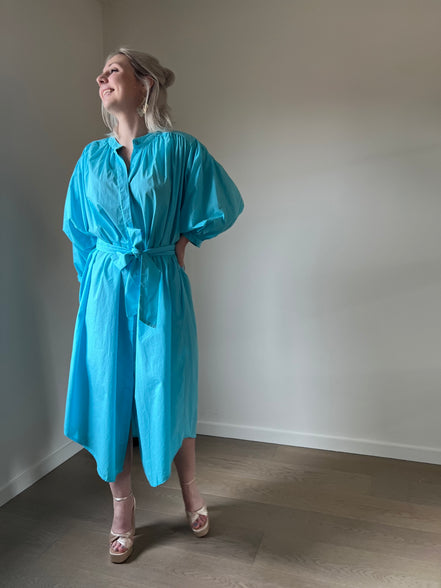 Balloon dress turquoise