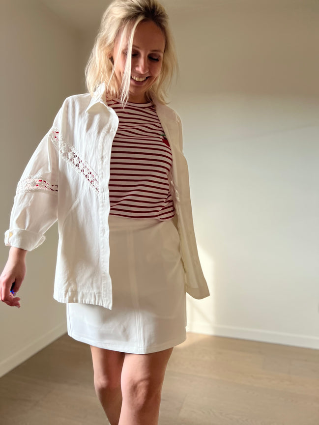 Crochet jacket white