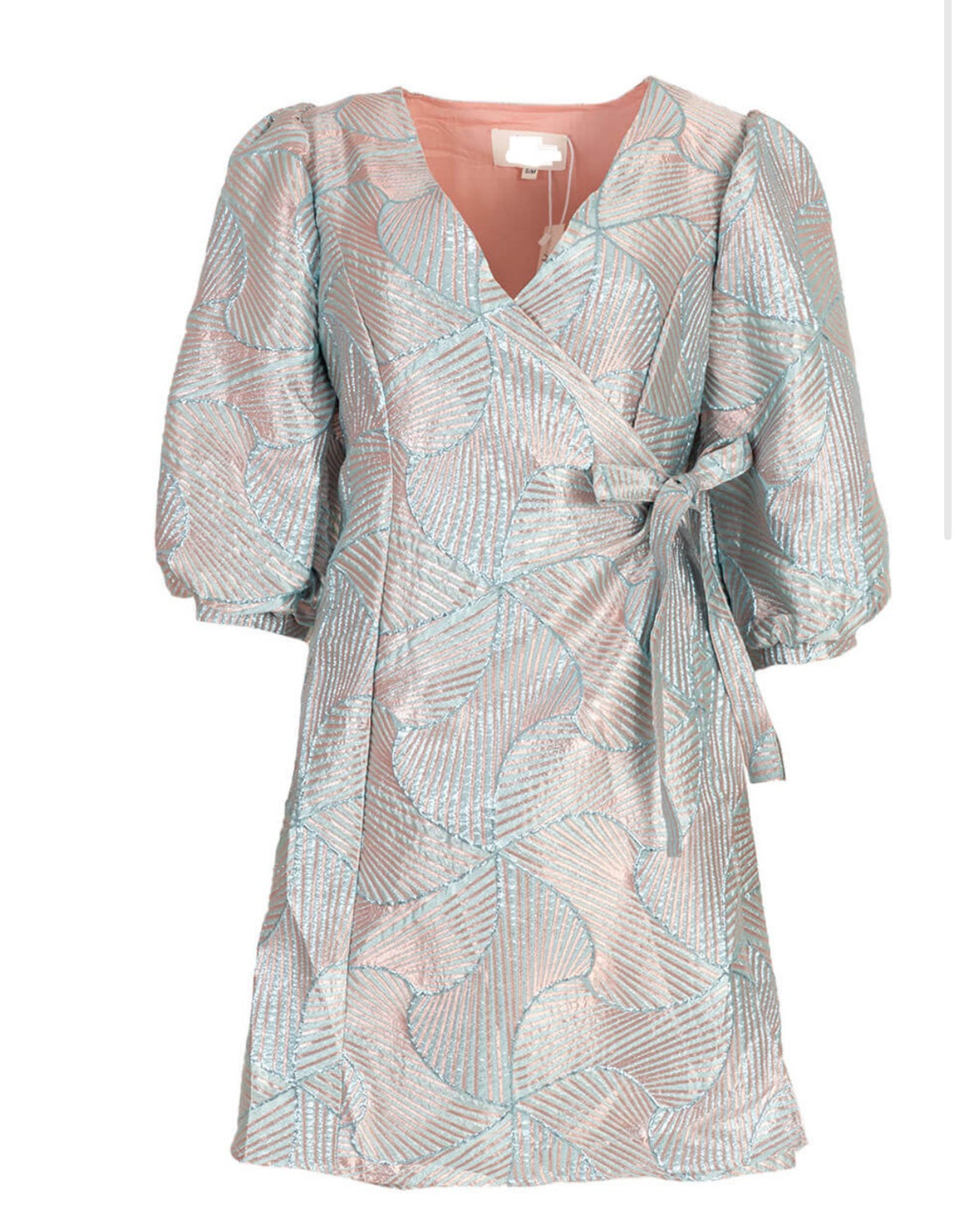 Metallic jurk zilver