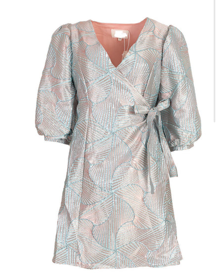 Metallic dress silver