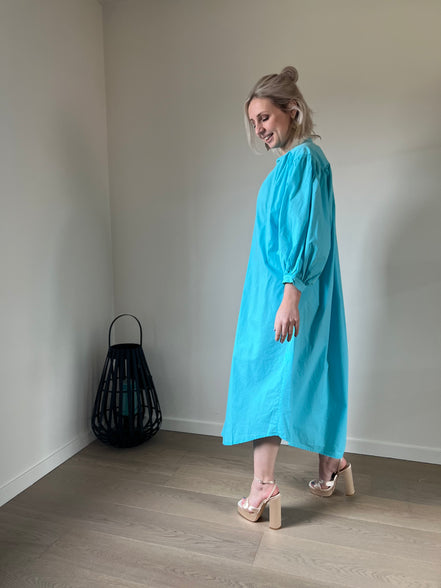 Balloon dress turquoise