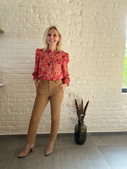 Op maat gemaakte broek camel