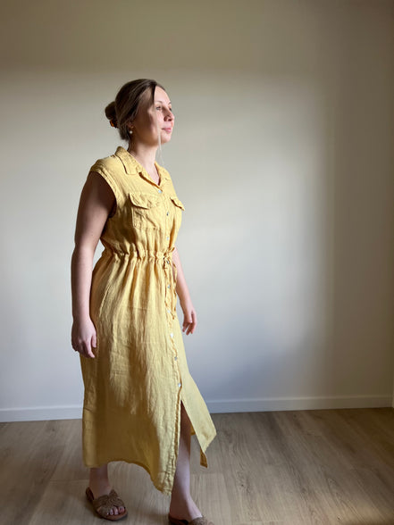 Mais linen sleeveless dress