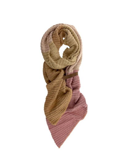 Sjaal quatro beige / roze